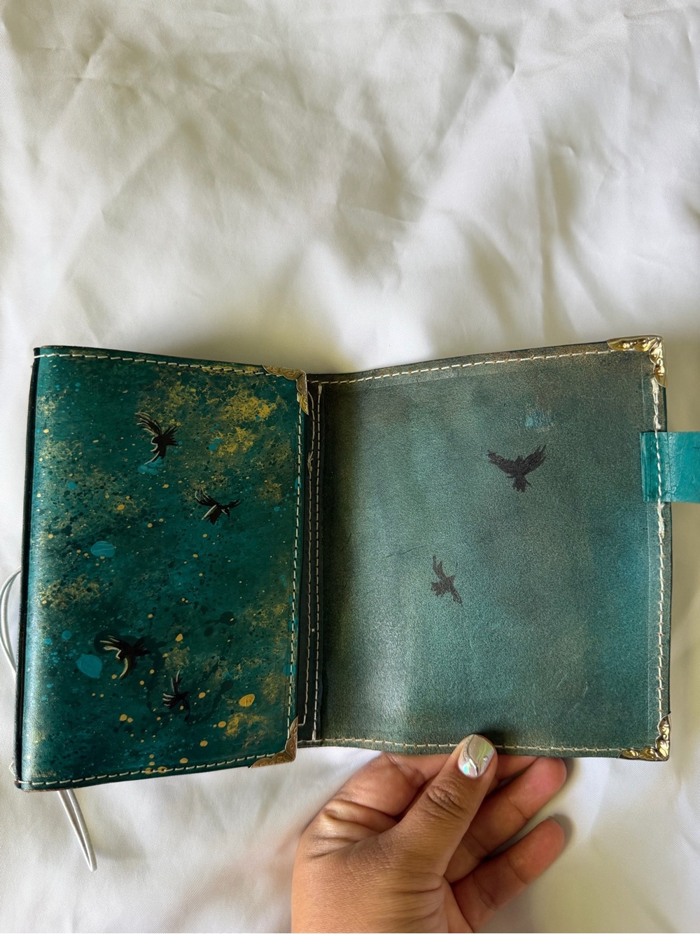 Unique one of a kind travelers notebook A6 or pocket size - Picture 4 of 13